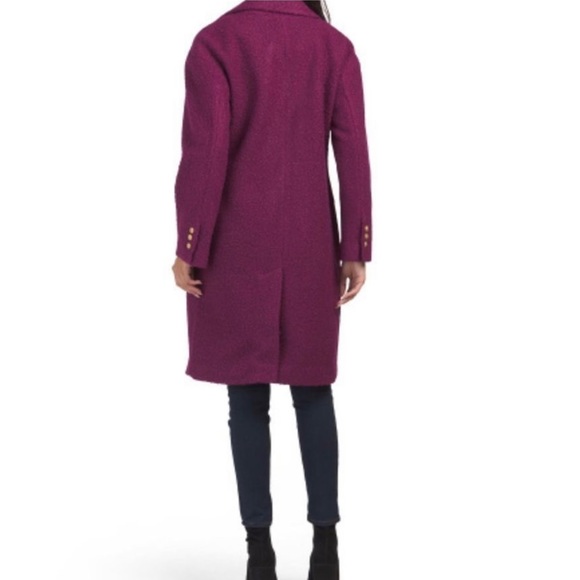 New BCBGMAXAZRIA boucle double breasted coat - Picture 2 of 8